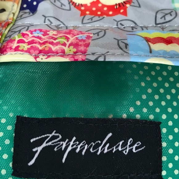 Owl Print Paperchase Vinyl Lunch Sack - Picture 14 of 14